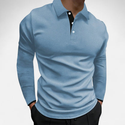 Elegante Polo Heren Met Lange Mouwen Comfortabel