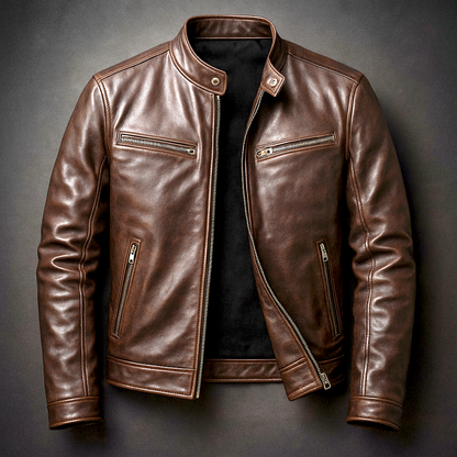 Leren Herenjack Stijlvol Vintage Design - StudioMarella