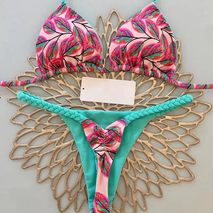 String Bikini Set van Zijde voor Vrouw