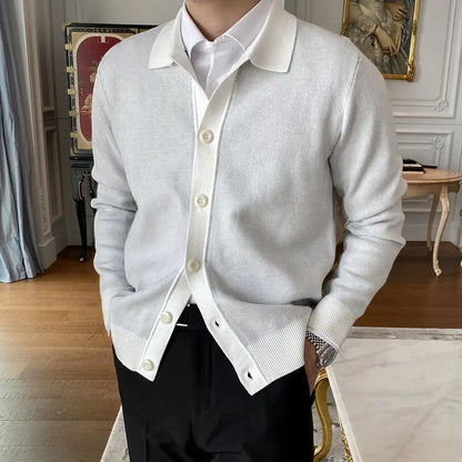 Heren Cardigan Button-Up Klassieke Stijl Comfortabel