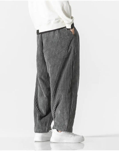 Heren Joggingbroek Ribgebreid Relaxed Fit Elastisch