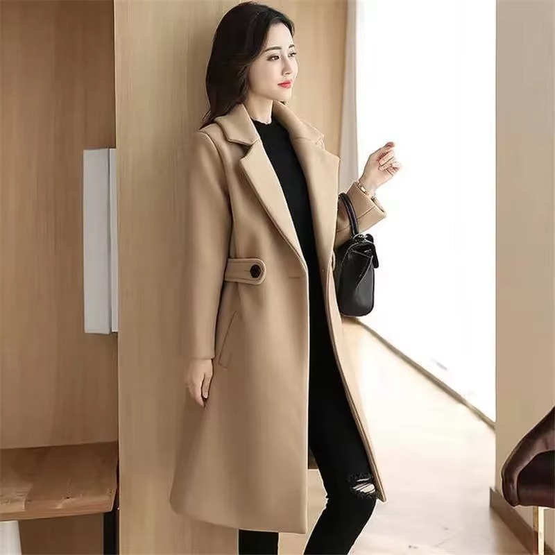 Dames Winterjas Lange Elegante Jas met Ceintuur - StudioMarella