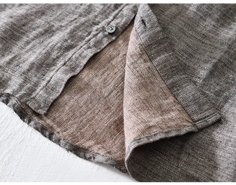 Linnen Overhemd Moderne Stijl voor Mannen