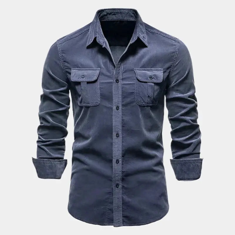 Elegante Overhemd voor Mannen Donker Blauw