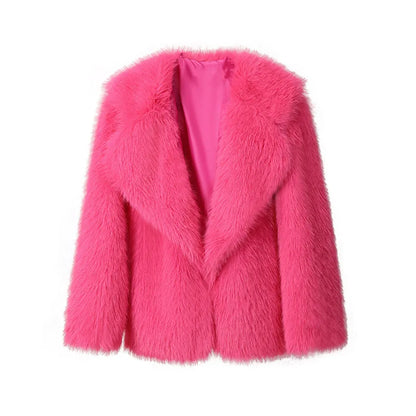 Dames Faux Fur Jas Slank en Stijlvol
