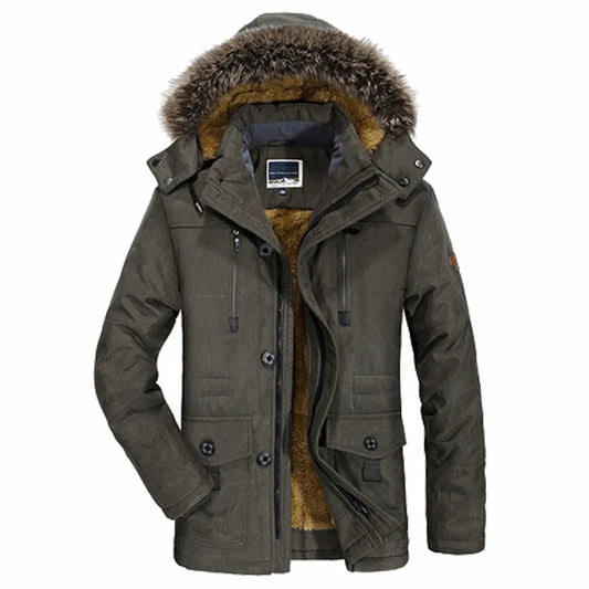 Heren Winterjas Waterdicht met Capuchon Warm en Comfortabel - StudioMarella