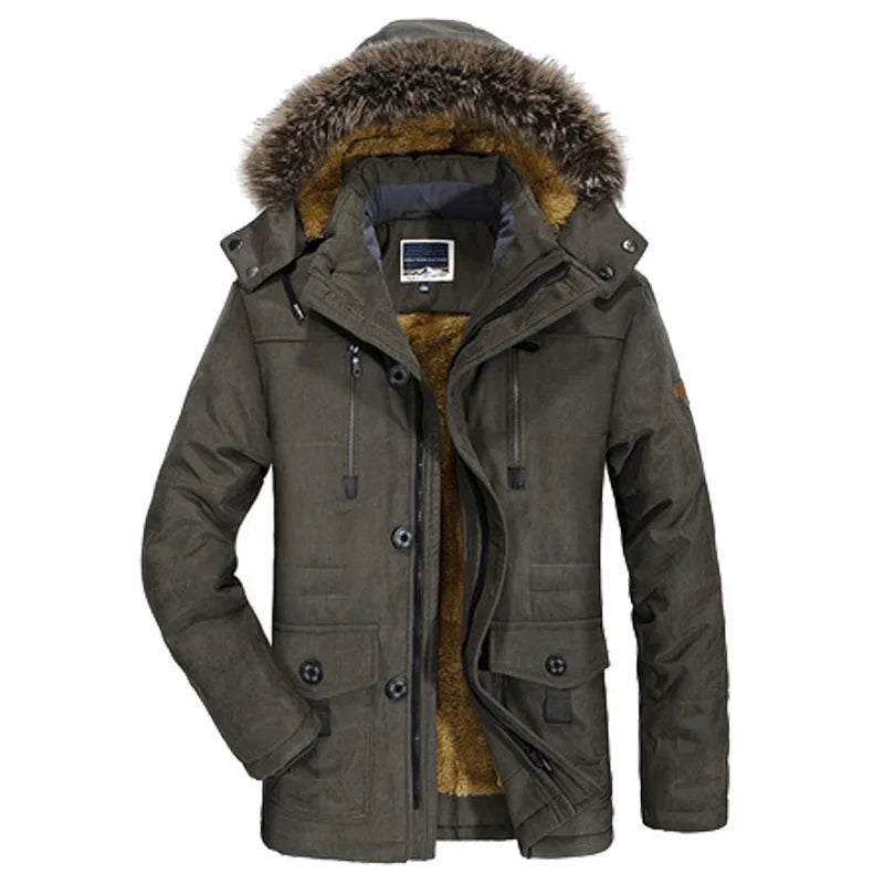 Heren Winterjas Warm en Winddicht met Capuchon - StudioMarella