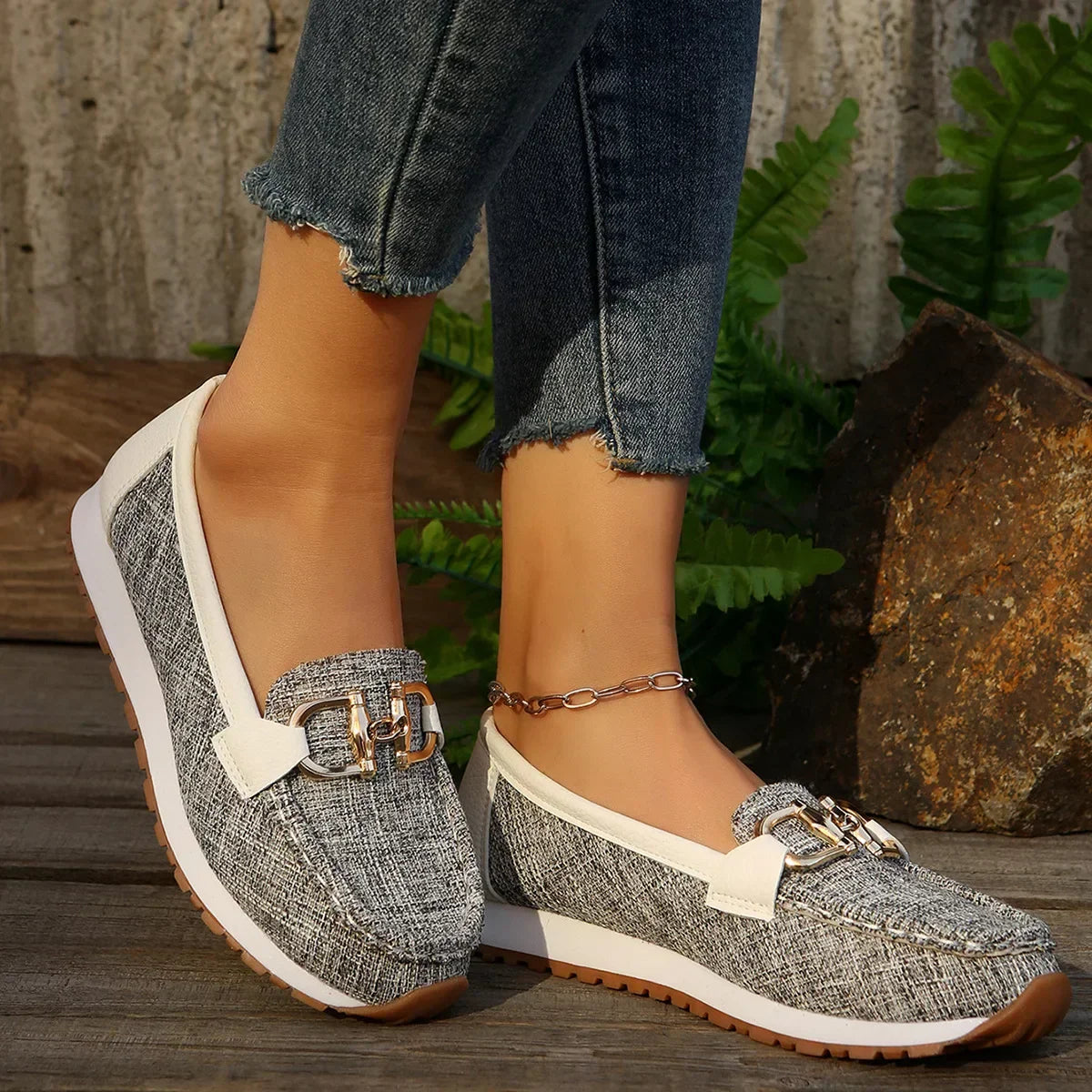 Dames Schoenen Casual Stoffen Loop schoenen
