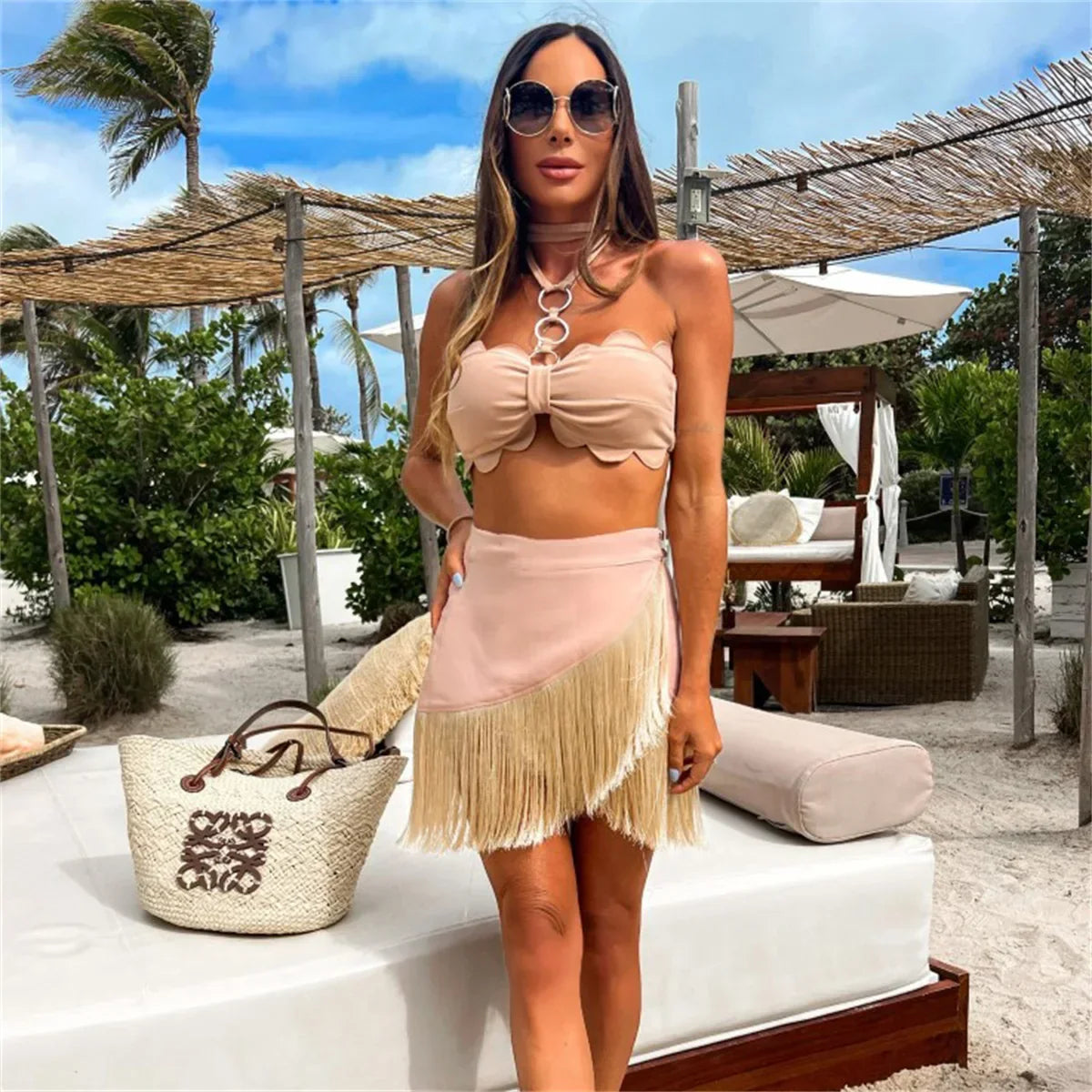 Sexy Zomerjurk Strandjurk Korte Mouw