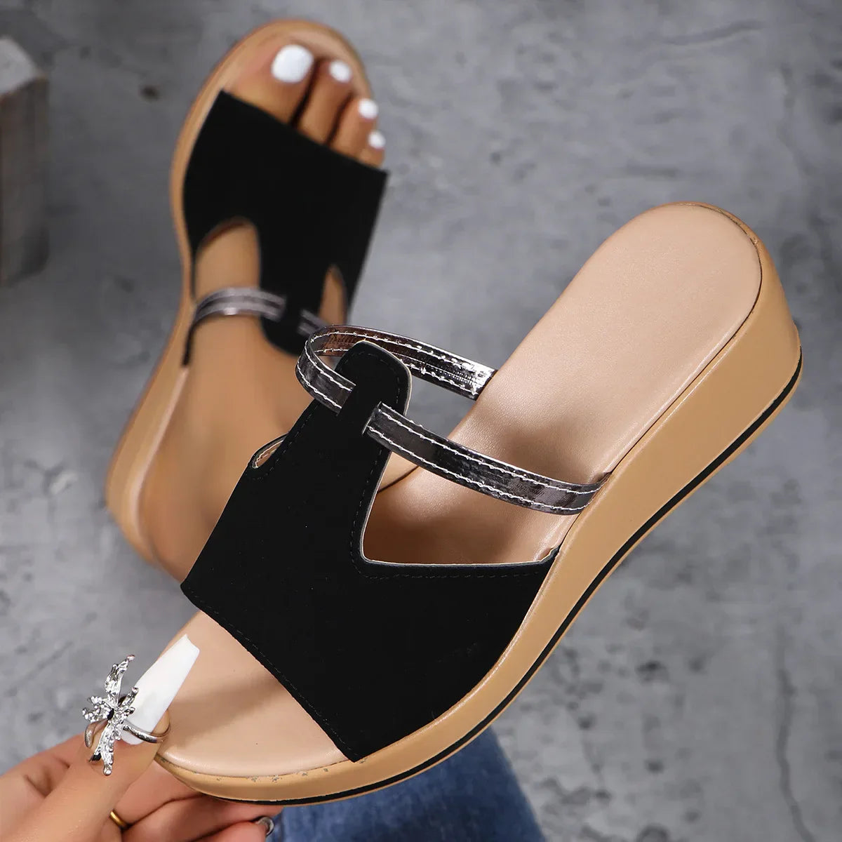 Zomer Wedge Sandalen Hoge Hak Comfortabel