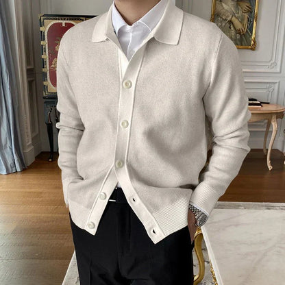 Heren Cardigan Button-Up Klassieke Kraag Comfortabel