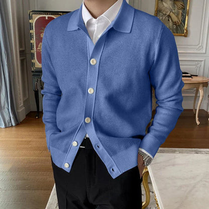 Heren Cardigan Button-Up Klassieke Stijl Comfortabel