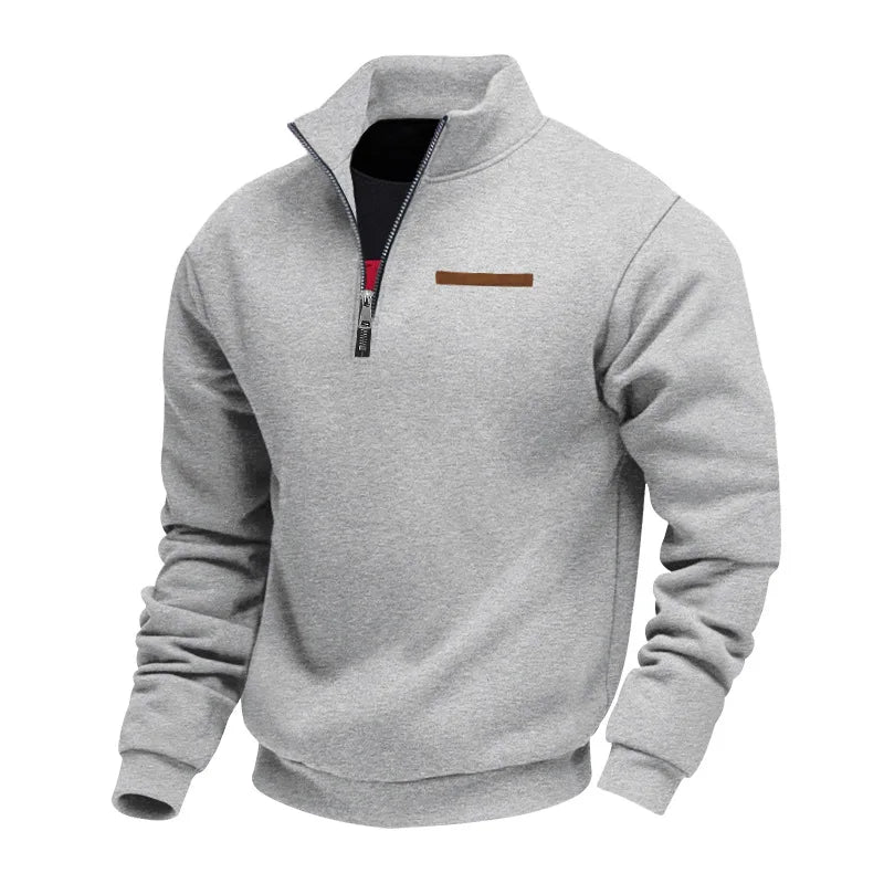 Heren Fleece Sweatshirt Warm met Rits