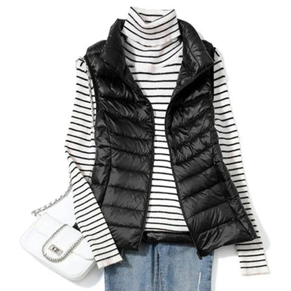 Dames Puffer Bodywarmer Lichtgewicht voor Lente en Herfst