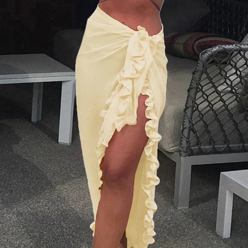 Zwemkleding Bikini Beach Cover Up Chiffon Badjurk
