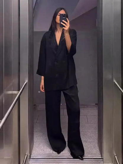 Blazer Set Dames - Elegant Casual Pak voor Vrouw