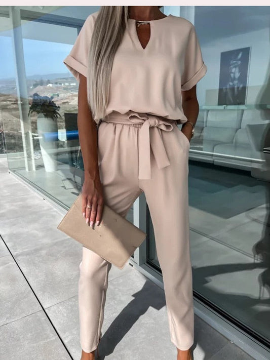 Zomer Jumpsuit Wijde Pijpen Vrouwelijk Model - StudioMarella