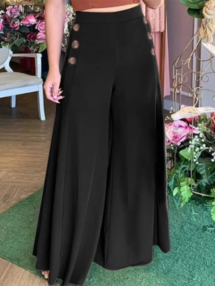 Rode Dames Pantalon Oversized Losse Zomerbroek