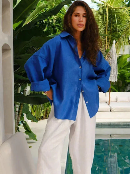 Dames Blouse Luchtig en Stijlvol Losvallend
