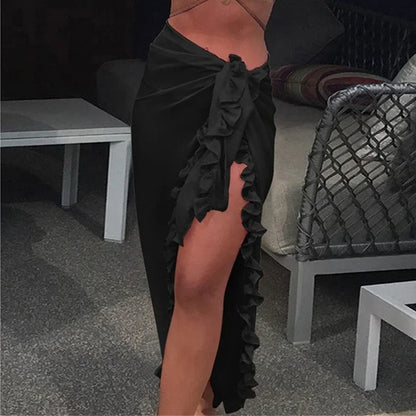 Zwemkleding Bikini Badpak Chiffon Cover Up