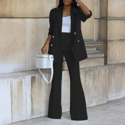 Dames Blazer Set met Broek - Tweedelig Kledingstuk voor Elk Seizoen