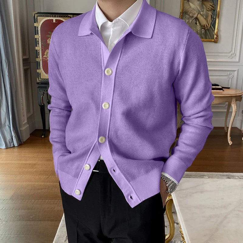 Heren Cardigan Button-Up Klassieke Kraag Comfortabel