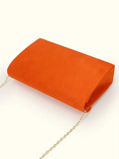 Fluwelen Avondclutch Suède Look Elegant