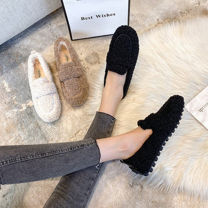 Pluizige Pantoffelschoenen voor Vrouwen Zacht en Warm