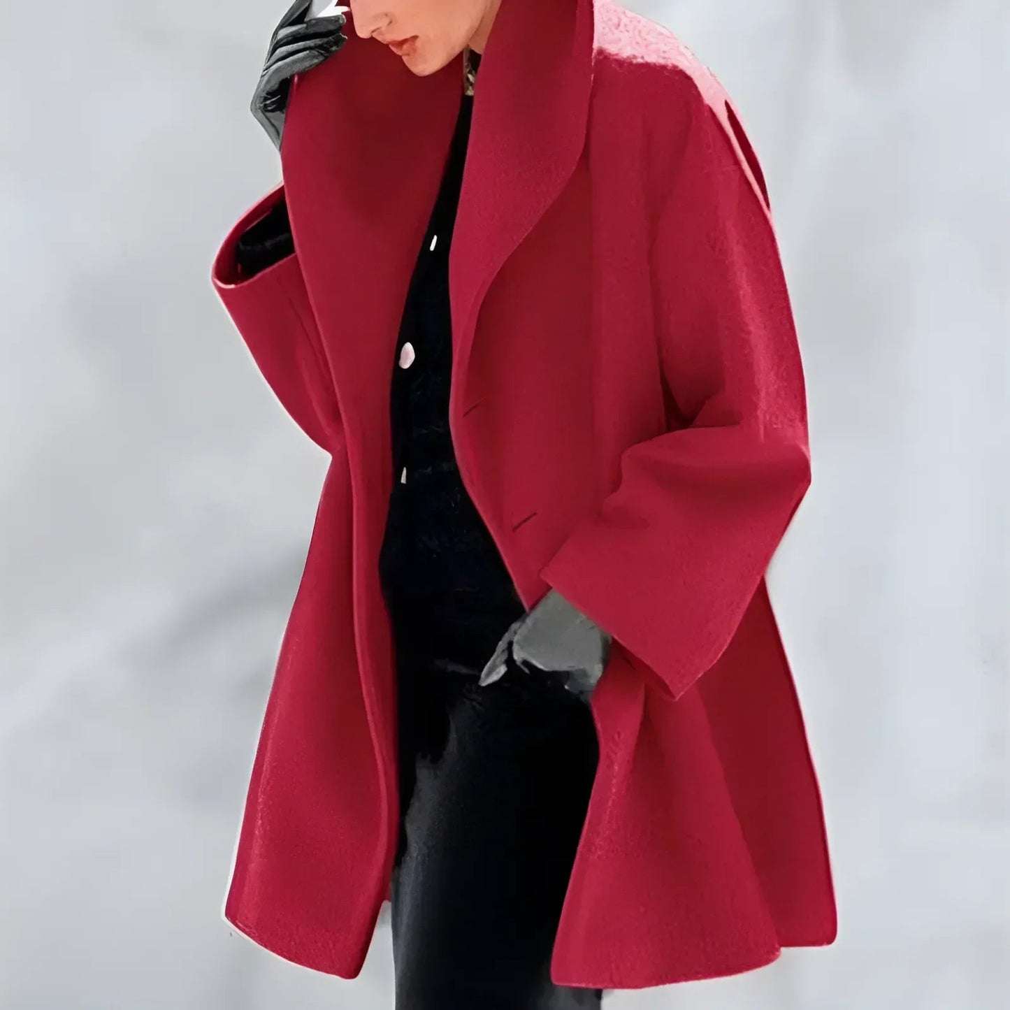 Dames Winterjas met Capuchon - Warme Oversized Dikke Mantel