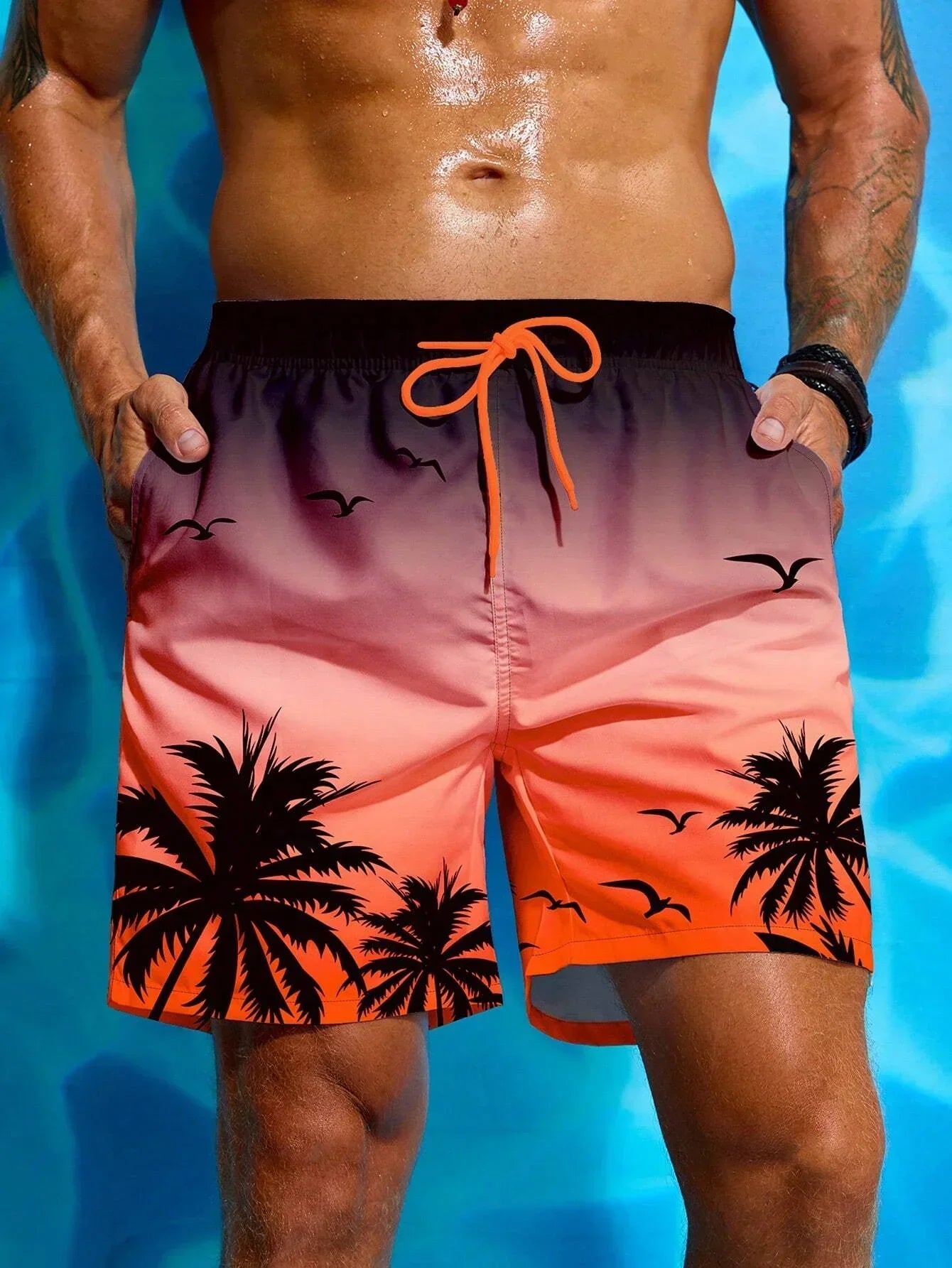 Herensechte Zomershorts voor Mannen met Tropisch Motief - StudioMarella