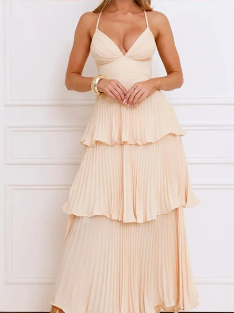 Zomer Maxi Jurk Rugloos voor Vrouw Lente Stijl
