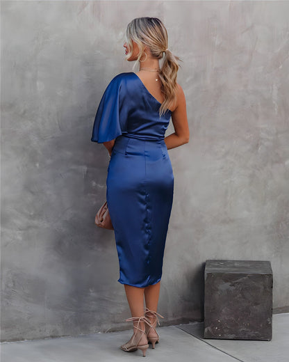 Luxe Avondjurk Zijde voor Dames Elegante Jurk