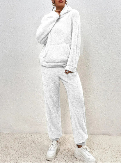 Dames Lounge Set Zacht met Kap en Joggingbroek
