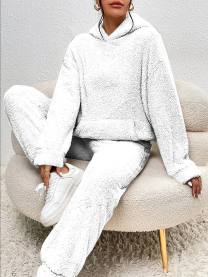 Dames Lounge Set Zacht met Kap en Joggingbroek