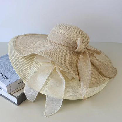 Vrouwen Panama Hoed met Bloem Elegant Design