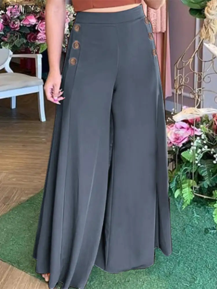 Rode Dames Pantalon Oversized Losse Zomerbroek