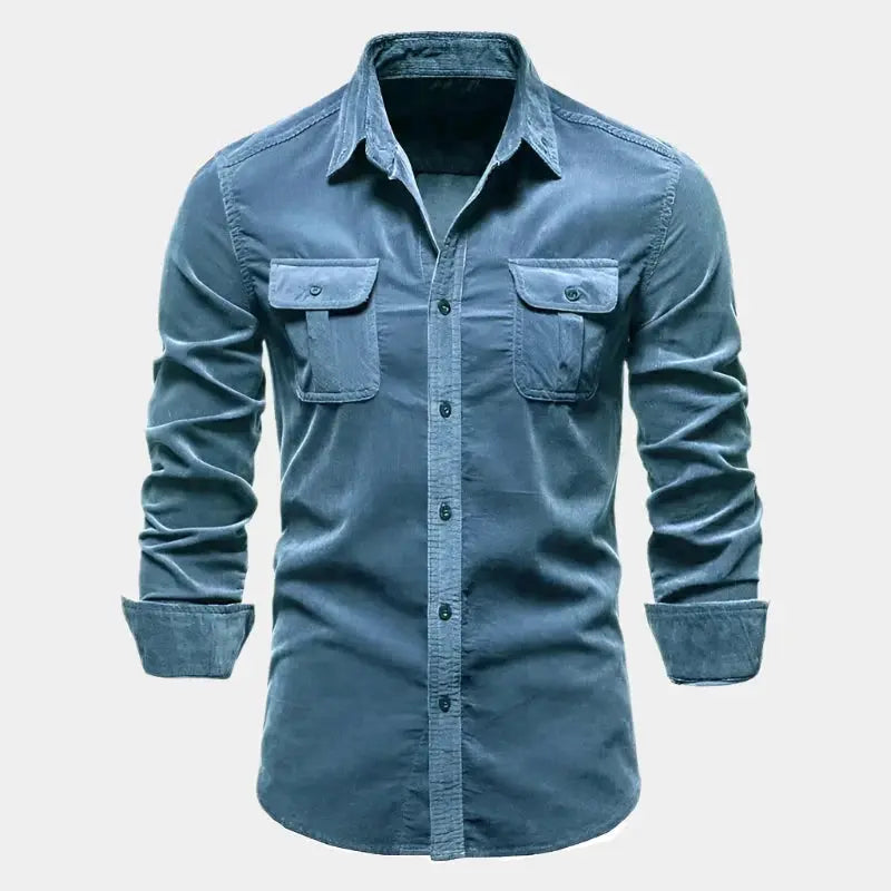 Elegante Overhemd voor Mannen Donker Blauw