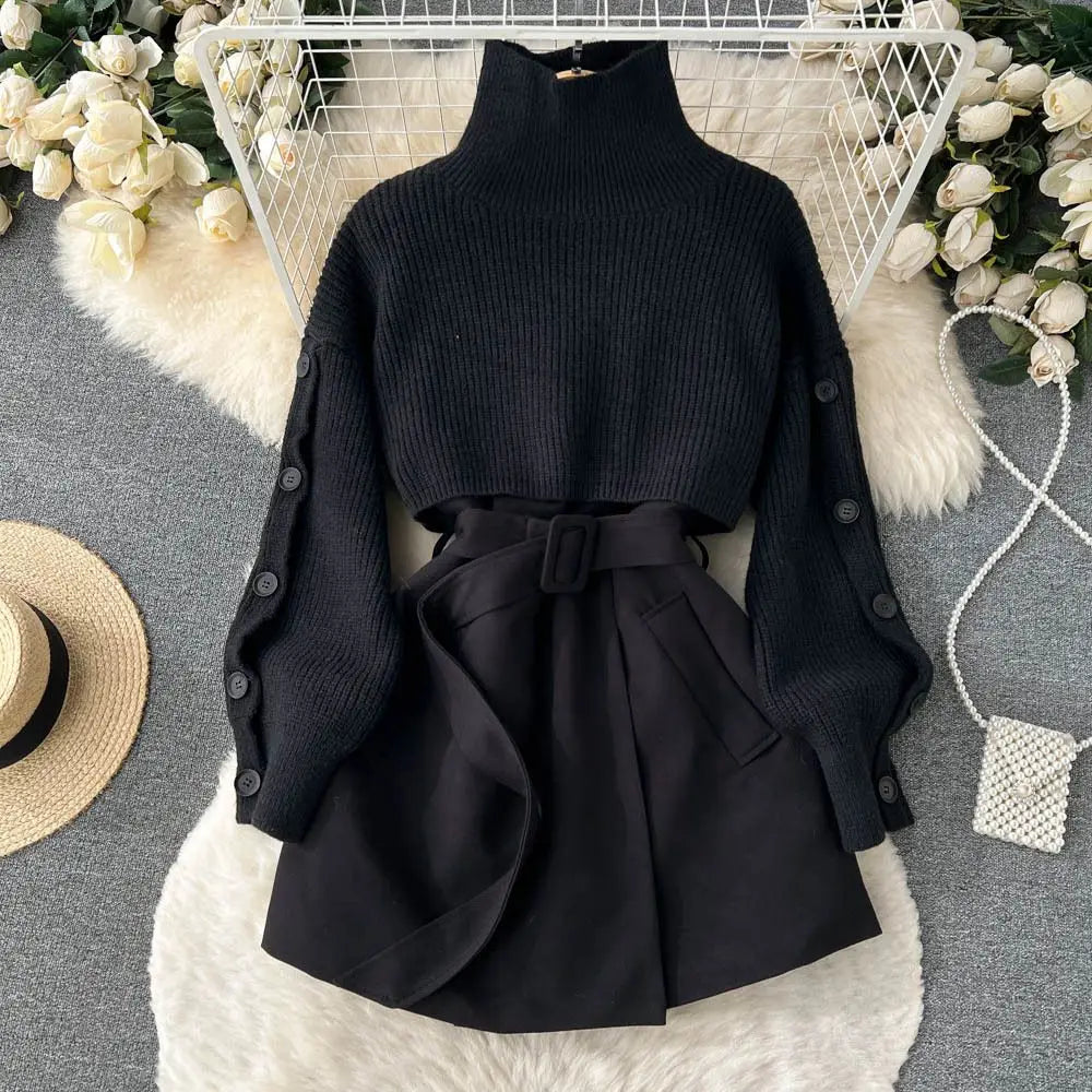 Dames Gebreide Set Warm en Stijlvol
