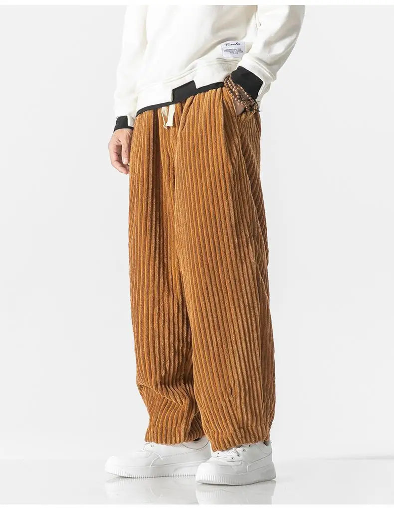 Heren Joggingbroek Ribgebreid Relaxed Fit Elastisch