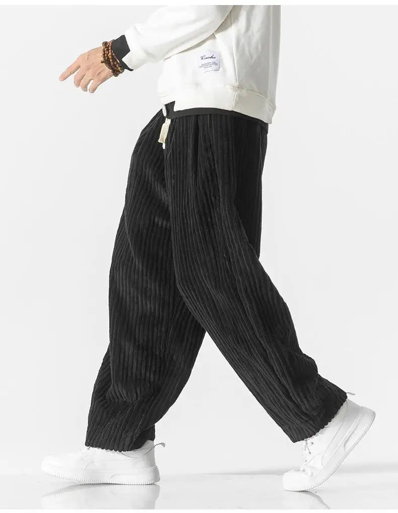 Heren Joggingbroek Ribgebreid Relaxed Fit Elastisch