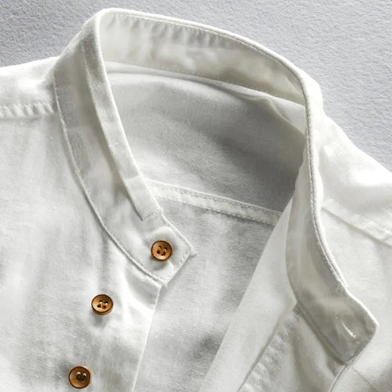 Mannen Shirt Katana Stijl van Katoen en Polyester