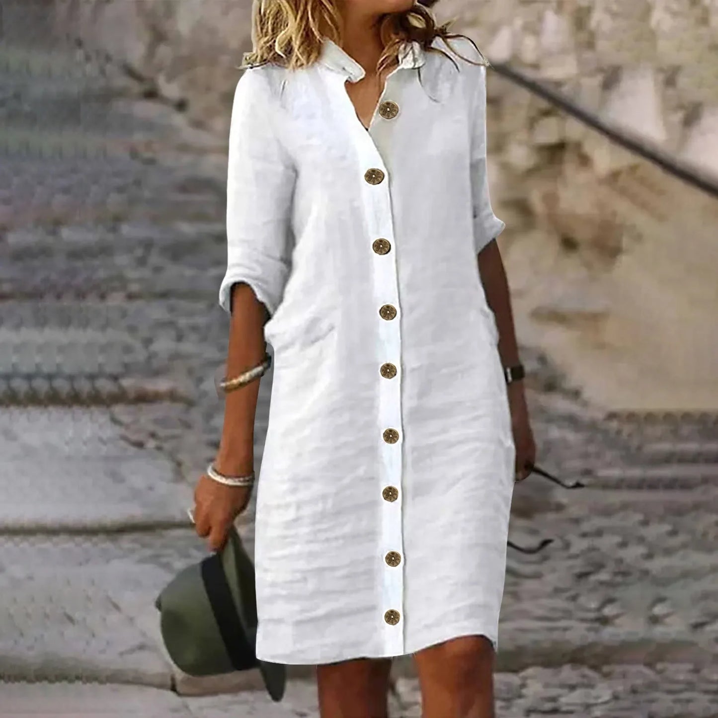 Vrouwelijke Zomerjurk Elegant en Chic