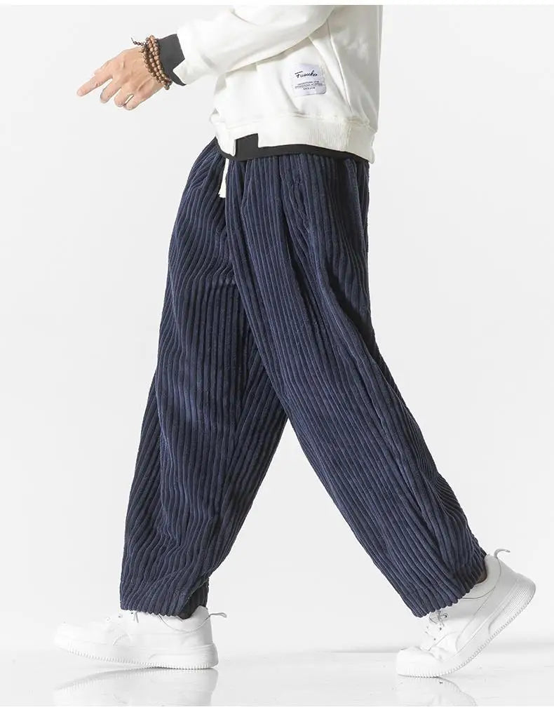 Heren Joggingbroek Ribgebreid Relaxed Fit Elastisch