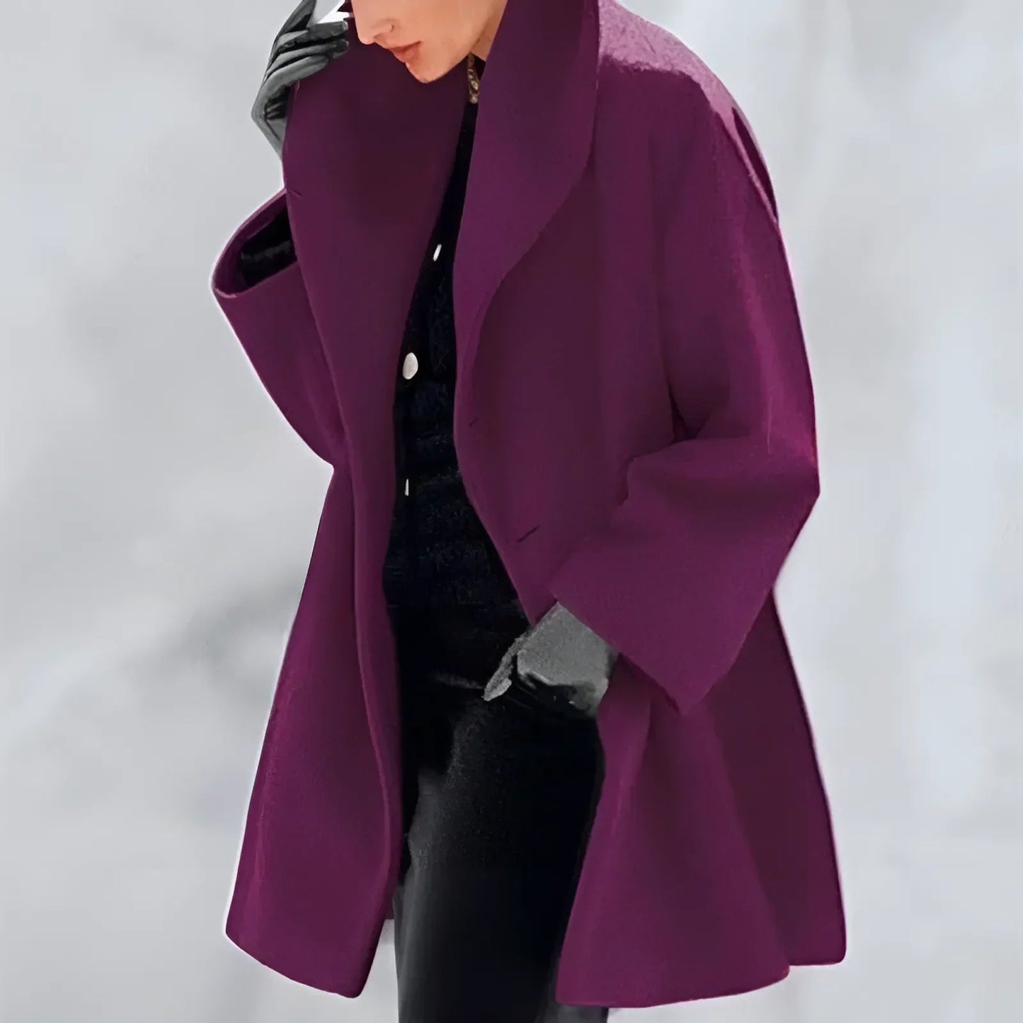 Dames Winterjas met Capuchon - Warme Oversized Dikke Mantel