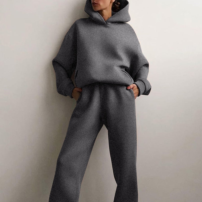 Ruime Joggingbroek en Sweatshirt Set