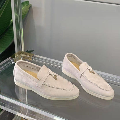 Dames Suede Loafers Zacht Leer Comfortabel