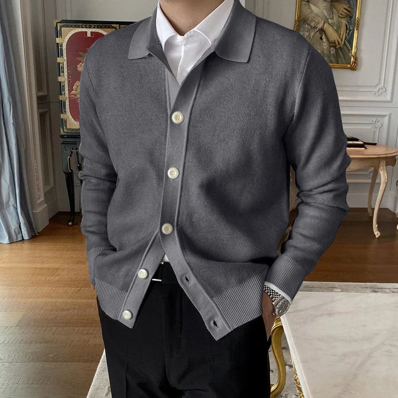 Heren Cardigan Button-Up Klassieke Stijl Comfortabel