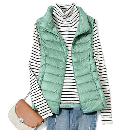 Dames Puffer Bodywarmer Lichtgewicht voor Lente en Herfst