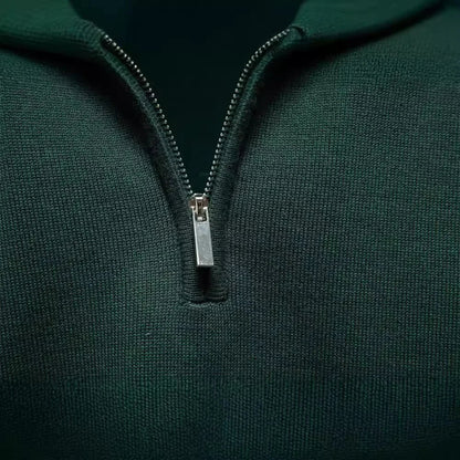 Heren Trui Quarter-Zip Comfortabel Klassieke Stijl Regular Fit