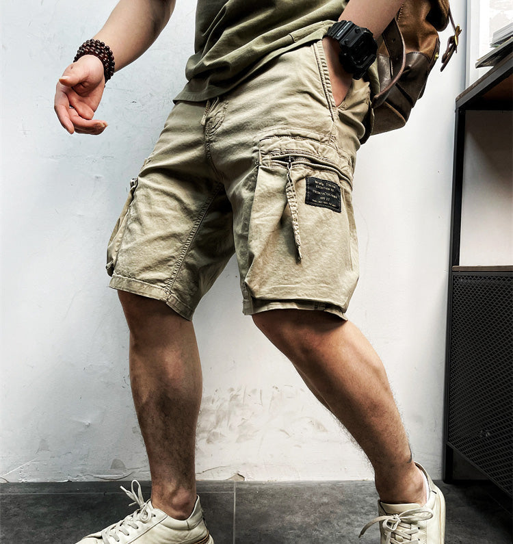 Heren Cargo Shorts Zomer Lichtgewicht Korte Broek - StudioMarella